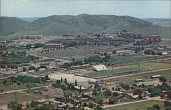 Sul Ross State University and View of Town Alpine, TX Postcard Postcard Postcard