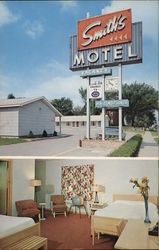 Smith's "Uptown" Motel Postcard