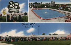 Clover Motel Postcard