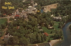 Aerial View of Town Postcard