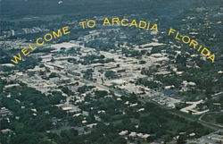 Aerial View of City Postcard