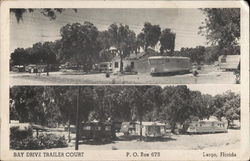 Bay Drive Trailer Court Postcard
