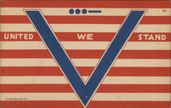United We Stand--V World War II Postcard Postcard Postcard