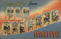 Greetings from Old Orchard Old Orchard Beach, ME Postcard Postcard Postcard