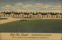 Bel-Air Court Jeffersonville, IN Postcard Postcard Postcard
