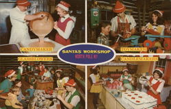 Santa's Workshop Postcard