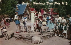 Santa's Workshop Postcard