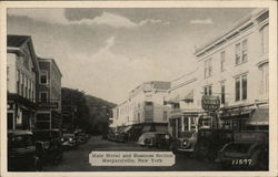 Main Street and Business Section Margaretville, NY Postcard Postcard Postcard