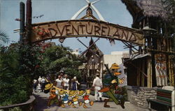 Adventureland Safari Disney Postcard Postcard Postcard