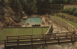 Aquacourt Radium Hot Springs, BC Canada British Columbia Postcard Postcard Postcard