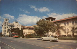 Massachusetts Avenue - New Florida Hotel, Harry S. Mayhall Auditorium and City Hall Lakeland, FL Postcard Postcard Postcard