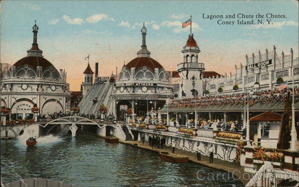 Lagoon and Chute the Chutes Coney Island New York