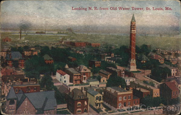 Looking N.E. from Old Water Tower St. Louis Missouri