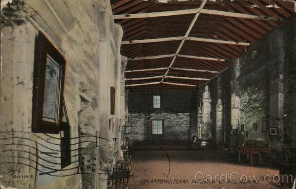 Interior of the Alamo San Antonio Texas