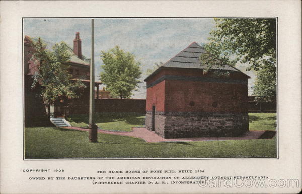 The Block House of Fort Pitt, Built 1764 Pittsburgh Pennsylvania