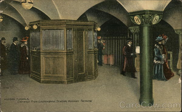 Hudson Tunnels, Entrance from Lackawanna Station, Hoboken Terminal New York