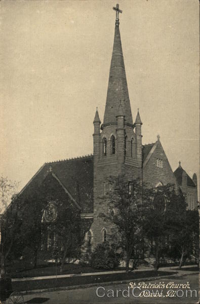 St. Patrick's Church Ottawa, IL Postcard