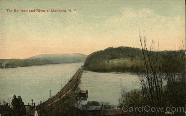 The Railroad and River Marlboro New York