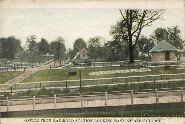 Office from Railroad Station Looking East Beechhurst New York