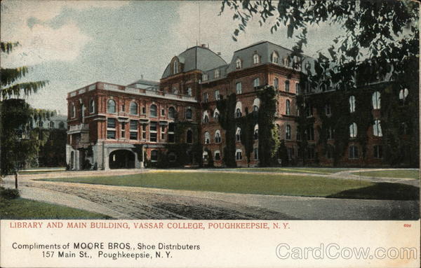 Vassar College - Library and Main Building Poughkeepsie New York