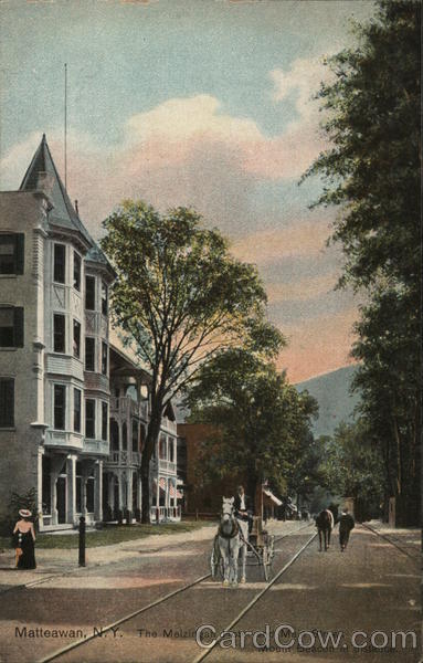 The Melzingan Hotel and Main Street Matteawan New York
