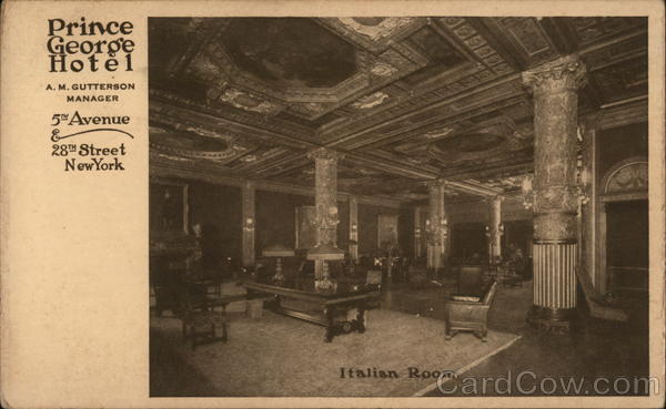 Italian Room, Prince George Hotel New York
