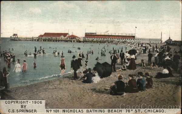 No. 101 Nicholas Bathing Beach, 76th St. Chicago Illinois