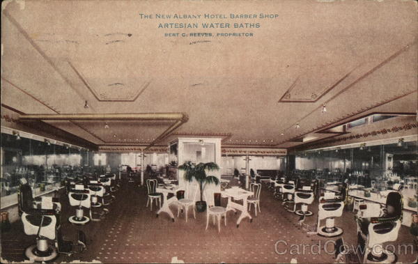 The New Albany Hotel Barber Shop Artesian Water Baths Denver Colorado