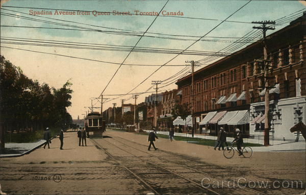 Spadina Avenue from Queen Street Toronto Canada Ontario