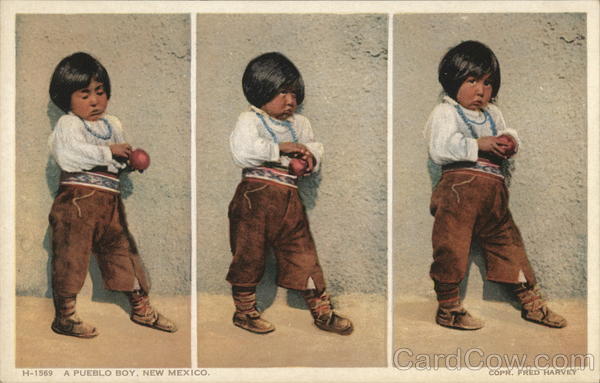 A Pueblo Boy, New Mexico Native Americana