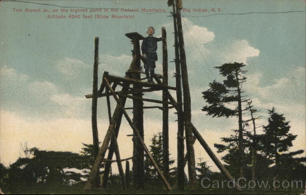 Tom Bryant, Jr. on the Highest Point of the Catskill Mountains Big Indian New York