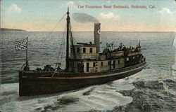 The Excursion Boat Redondo Postcard