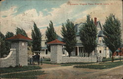 Virginia Place - Entrance Postcard