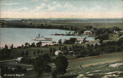 Aerial View St. Albans Bay, VT Postcard Postcard Postcard