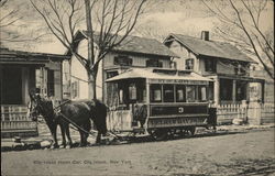 City Island Horse Car Postcard