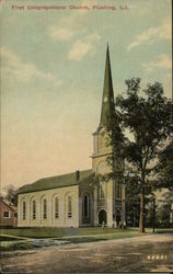 First Congregational Church, Flushing L. I. Postcard