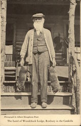 The Laird of Woodchuck Lodge, Roxbury in the Catskills Postcard