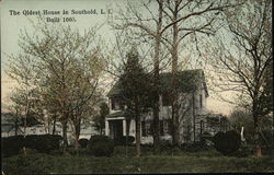 Oldest House in Town, Built 1660, Long Island Postcard