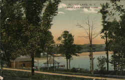 View of Lake and Boat House Postcard