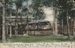 The Theatre and Grove, Rye Beach Postcard