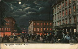 Evening View of Getty Square Postcard