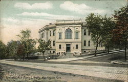 Yonkers Public Library, Washington Park Postcard