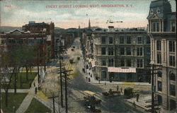Court Street Looking West Binghamton, NY Postcard Postcard Postcard