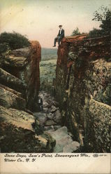 Stone Steps, Sam's Point, Shawangunk Mts., Ulster County New York Postcard Postcard Postcard