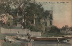 An Anti Bellum Residence Beaufort, SC Postcard Postcard Postcard