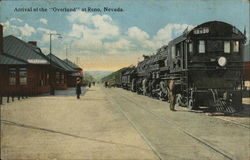 Arrival of the "Overland" Postcard