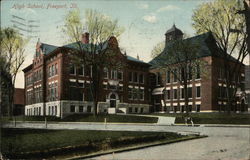 High School Freeport, IL Postcard Postcard Postcard