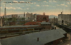 View form Viaduct Binghamton, NY Postcard Postcard Postcard