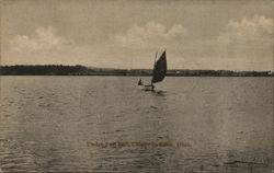 Under Full Sail Chippewa Lake, OH Postcard Postcard Postcard