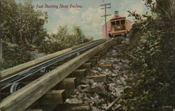 Car Just Starting Steep Incline Car Just Starting Steep Incline